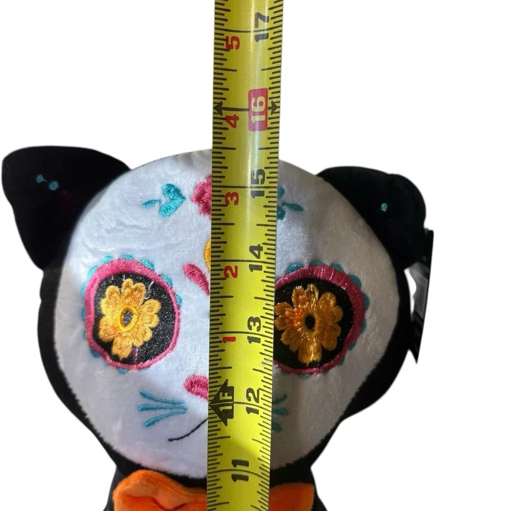 Day of The Dead‎ Halloween Black Cat Plush Sugar Skull Animal NWT by Ashland 15